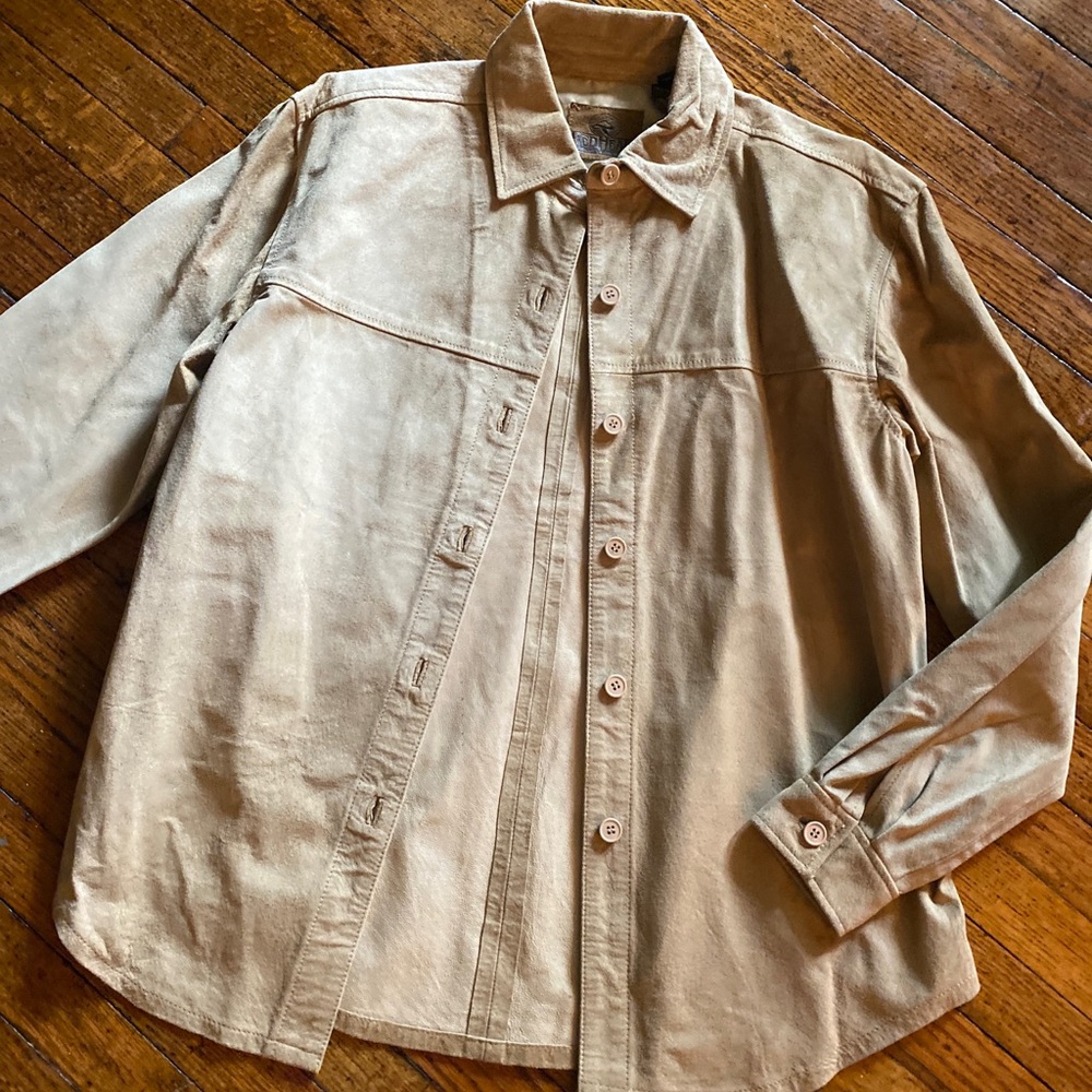 Vintage Red Head Suede Shirt Jacket S